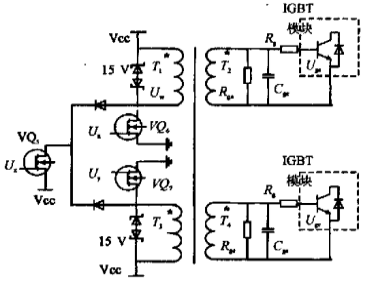 圖1  IGBT驅動電路原理圖